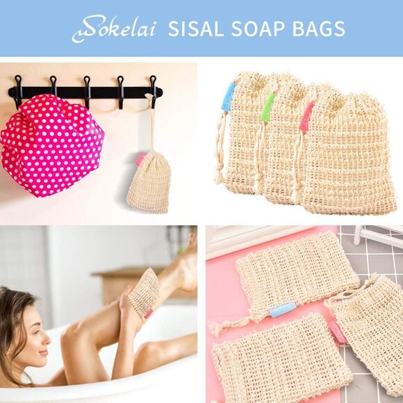 Bar Soap Saver Bags 6 Pieces, Shampoo & Conditioner Bar Holder for Preserve Soap - Picture 6 of 7